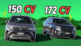 CHEVROLET EQUINOX RS vs. VOLKSWAGEN TAOS! Qual SUV de R$ 200 mil é melhor? | Compara Acelerados #26