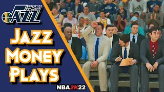 6 Jazz Money Plays ! NBA 2K22 Playbook Tutorial | Get Wide Open 3's & Dunks In MyTeam & Play Now