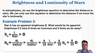 Brightness and Luminosity of Stars - IB Physics