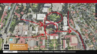 Where are police taking detained protesters at UCLA?