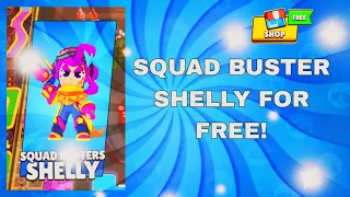 FREE SQUAD BUSTER SHELLY SKIN‼️BRAWL STARS FREE REWARDS🚨 #SquadBusters
