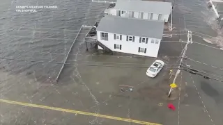 Drone Captures Coastal Flood Damage to New Hampshire Homes