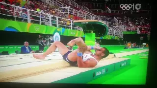 Olympia 2016 Beinbruch beim Turnen