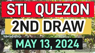 STL QUEZON RESULT TODAY 2ND DRAW MAY 13, 2024  4PM