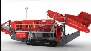 Terex Finlay C-1550 Cone Crusher 3D Animation