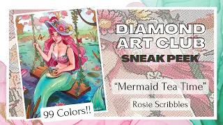 SNEAK PEEK! Record-breaking "Mermaid Tea Time" from DAC and Rosie Scribbles (with 99 colors!)