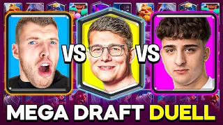 😱🤯BIGSPIN vs. MORTEN vs. DOMINIK - MEGA AUSWAHL DUELL ESKALIERT! | Clash Royale Deutsch