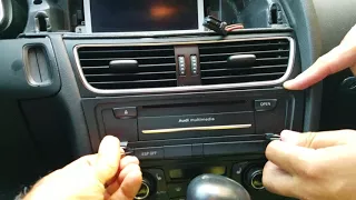 How to Remove Display / Multimedia Player from Audi A5 2010 for Repair.