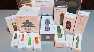 Unboxing  $800 Mystery Box New Olight Flashlights and Knives