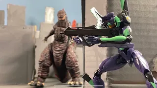 Godzilla Against Evangelion (stop-motion short film)