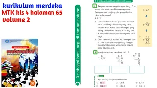 Matematika kelas 4 volume 2 halaman 65 kurikulum merdeka