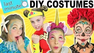 Last Minute DIY Halloween Costumes | Mermaid Unicorn Wonder Woman | Kids Cooking and Crafts