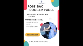 Post-Bac Program Panel