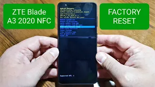 ZTE BLADE A3 2020 NFC factory reset / сброс до заводских настроек