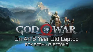 God Of War On An 8 Year Old GTX 970M Laptop Low/Original/High/Ultra Presets FSR ON and OFF