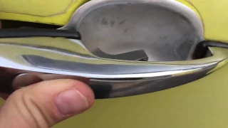 How to replace a door handle on a 1973 VW Super Beetle