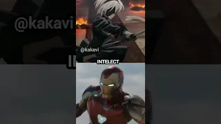 Iron Man Vs. 2B ( MCU Vs. NieR Automata ) #shorts #marvel #nier #2b #ironman #edit