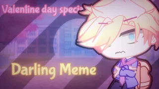 Darling Meme||FNF||Valentine Day Special||Gacha Club||Ft. Senpai's Story||Week 6||Enjoyy