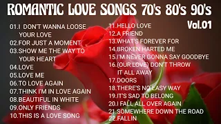 ROMANTIC LOVE SONGS 70's 80's 90's Vol.01 - GREATEST LOVE SONGS COLLECTION