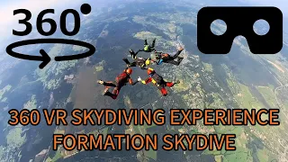 360° VR Skydiving Experience - Formation Skydive - DO YOU DARE TO JUMP?