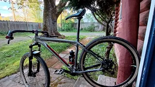 Pedal from the house and quick trail chat about Surly Corner bar setup and hand positions.