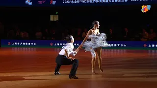 Brinch & Sorensen (DEN) vs Schmitt & Salikhova (FRA) | 2023 WDSF GrandSlam Latin Shanghai Jive