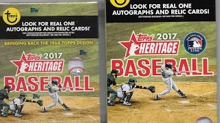 2017 Topps Heritage Baseball Retail Sampling Break / Blaster & Hanger Box