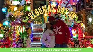 VLOGMAS: DAY 16 | Visiting Dyker Heights Christmas Lights For The First Time!