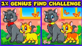Find the difference | find the animal 🐱 spot the difference hard | beautiful cat | quiz game #199