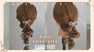 Easy and cute hairstyle~可愛的日系編髮馬尾～no .76