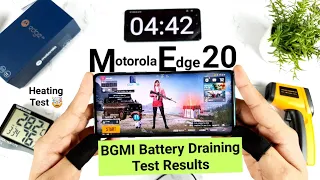 Motorola Edge 20 BGMI Battery drain Test 🤯 | Heating Test 🤯 Not for Gamers 😐