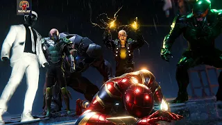 Ultimate Face off Spiderman VS Four Villains in One Frame Cutscene#gaming#shorts#spiderman