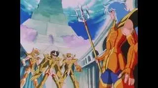 Saint Seiya - Hyoga vs Poseidon [English Sub]