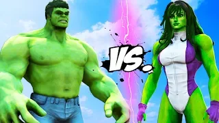 HULK vs She HULK - Epic Battle