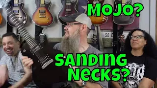 Sanding a Guitar Neck? Nail a fast solo? Oldest Guitar we've seen? Guitar's MOJO? #ASKRNA