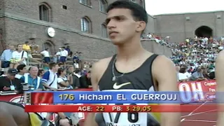 Hicham El Guerrouj breaks Meeting Record on 1500m - 1997 DN Galan Stockholm (HD)