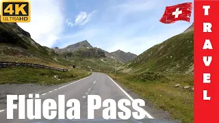 Driving in Switzerland 1: Flüela Pass (From Susch to Davos Dorf) | 4K 60fps