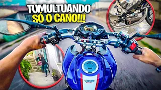 VOANDO DE TITAN 160 NO DIRETÃO! *Só o cano* 😱 SERÁ QUE BERRA? | Nunca pilote assim 🚓