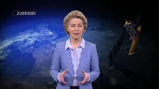 Präsidentin von der Leyen erklärt, wie Copernicus während der COVID-19 Krise hilft