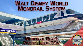 Disney World Resort Monorail 4K POV - 2 Trip POVs - March 2024 - Monorail Black