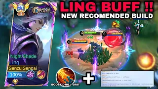 LING BUFF‼️NEW RECOMENDED BUILD LING NEW PATCH 2024 | Penjelasan Build Ling Setelah di BUFF • MLBB