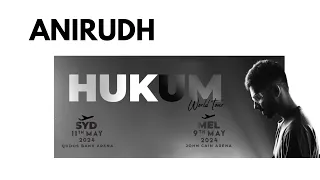 Anirudh's 'Hukum' 🔥 Concert in Melbourne  | 2024 | playlist #anirudh #hukum