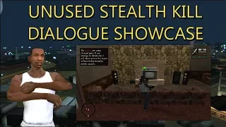 GTA San Andreas - Unused Stealth Kill Dialogue Showcase