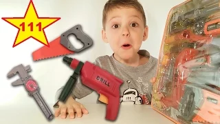 Набор плотника для детей распаковка и обзор Kid carpenter set unboxing & review