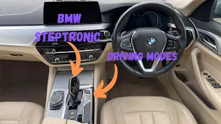 How To Use BMW Steptronic Transmission And Drive Modes - BMW 520d #bmw