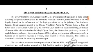 Legal Dictation No. 6 @120 WPM | Legal Matter 120 WPM | Dowry Prohibition Act | English Dictation |