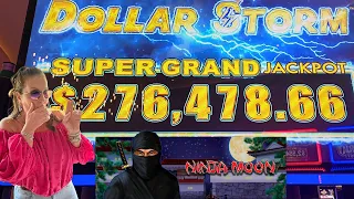 HUGE COMEBACK on High Limit Ninja Moon - Dollar Storm!