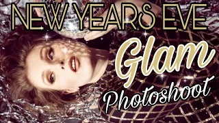 NEW YEARS EVE PARTY glam styled photoshoot vlog BTS