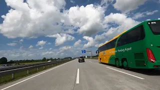 Autobahn Germany in 4K: Neumunster to Flensburg