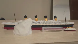 Titanic unboxing and short sinking!